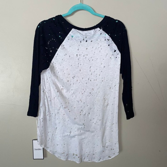 Lauren moshi distressed baseball tee - Picture 2 of 3